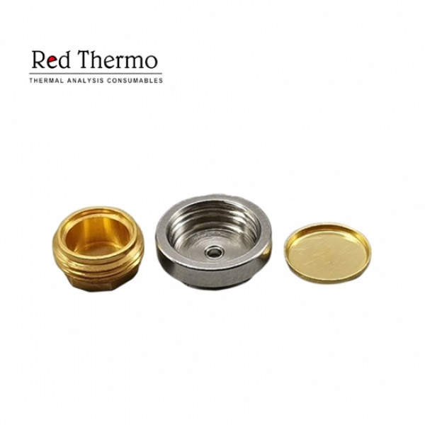 Reusable High Pressure Capsules Stainless Steel Gold Plated With Lid/Seal for TA Instruments