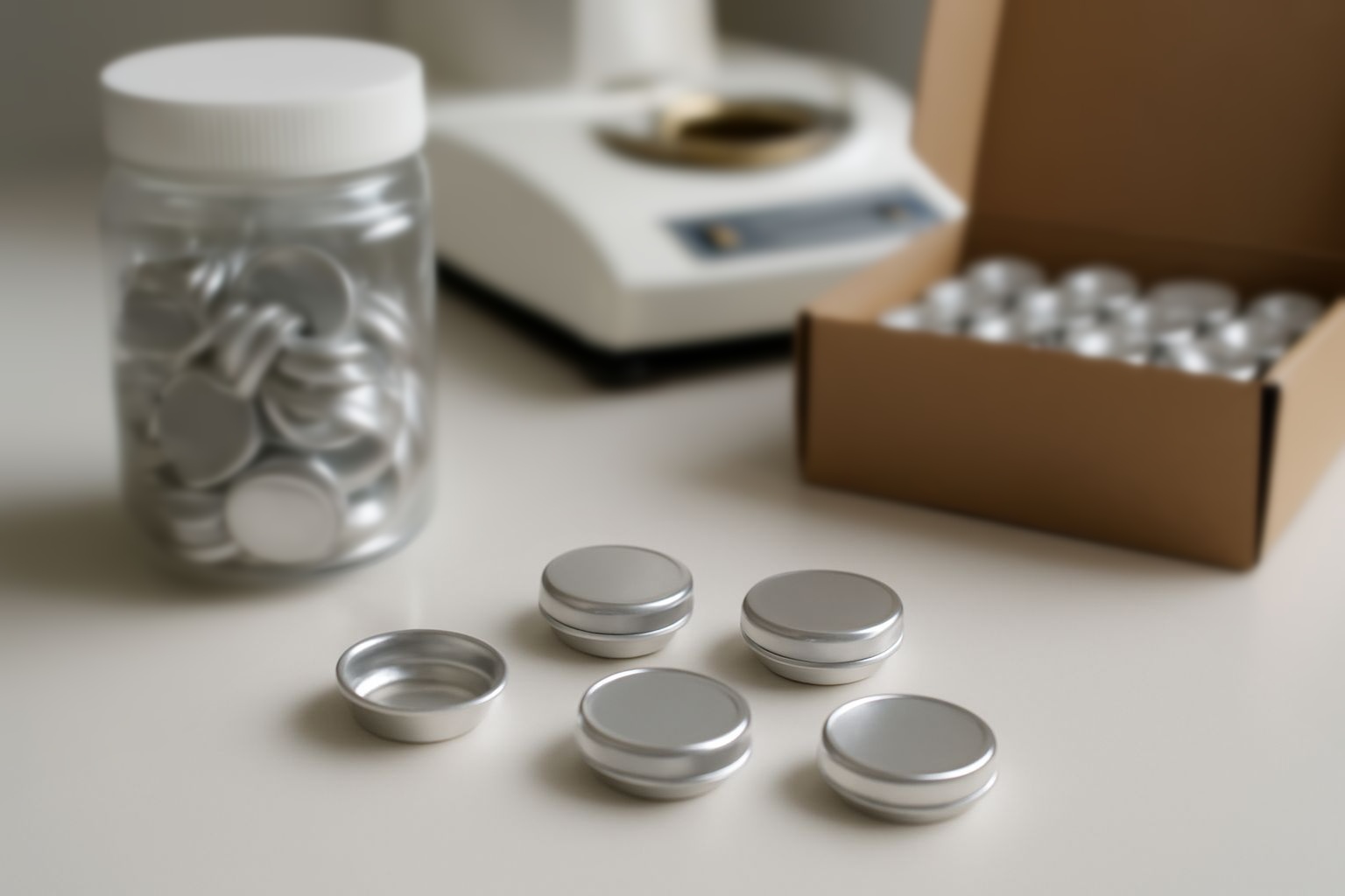 Bulk cost-effective DSC sample pans for high-precision polymer analysis in laboratory settings