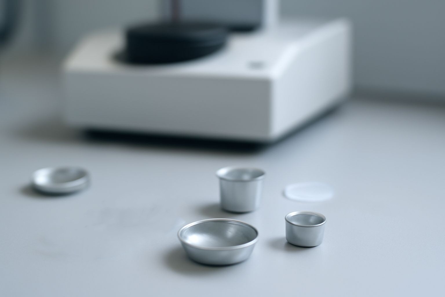 Variety of thermal analysis sample containers for laboratory procurement and material testing