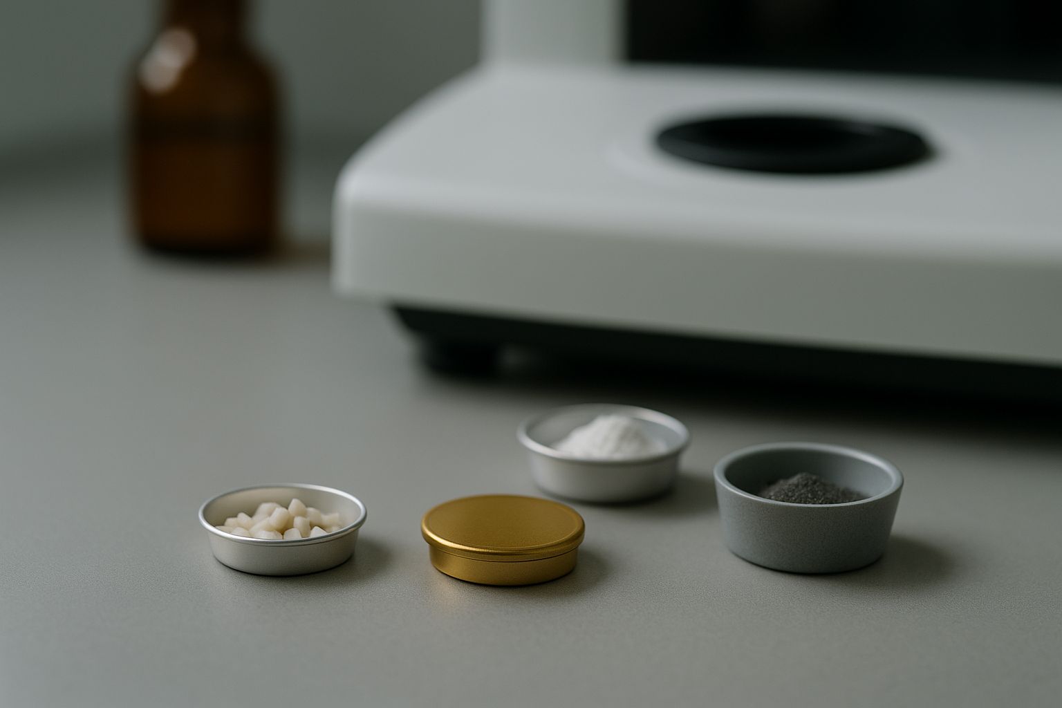 DSC pan selection guide for polymers, pharmaceuticals, high-temperature, and volatile sample applications DSC pan selection guide for polymers, pharmaceuticals, high-temperature, and volatile sample applications