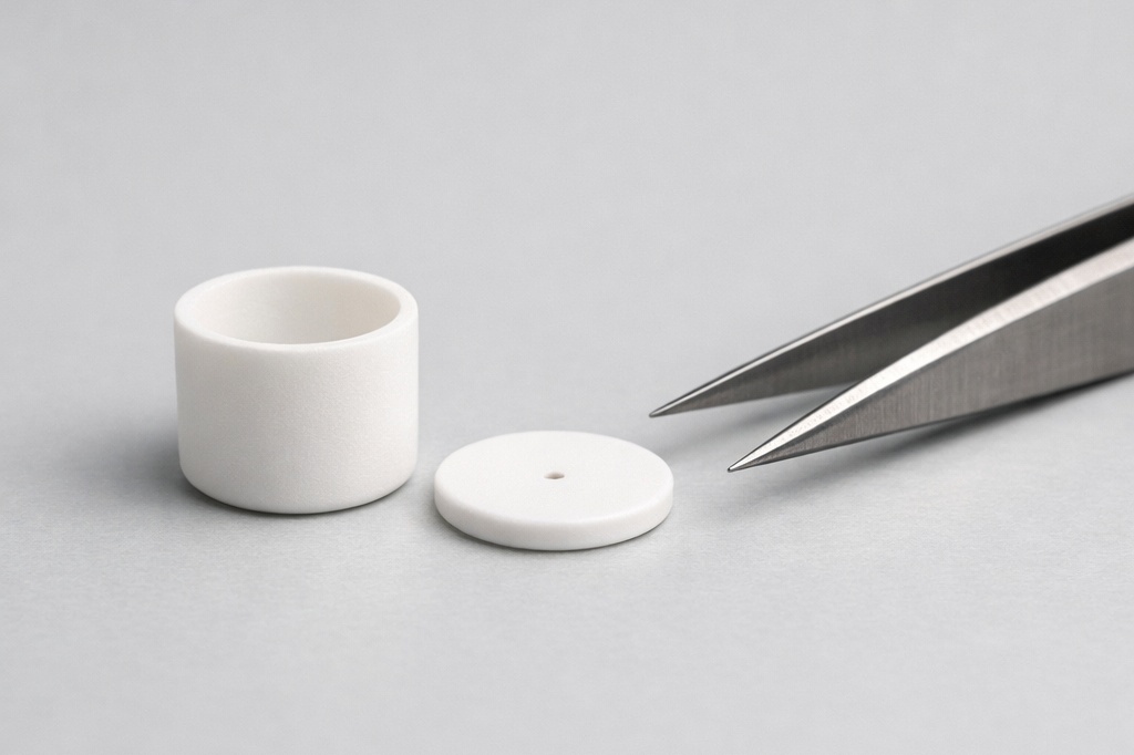 Technical specifications and material standards for sample containers in Differential Thermal Analysis (DTA) laboratory testing