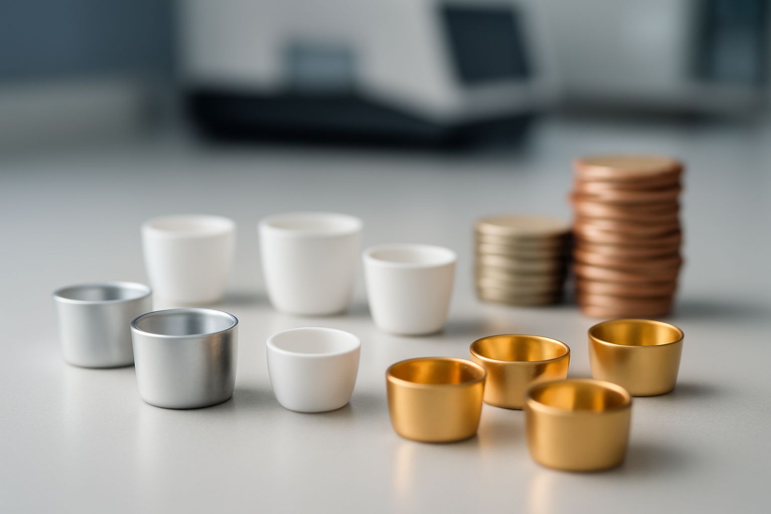 Comparing cost and quality of thermal analysis sample containers for laboratory use