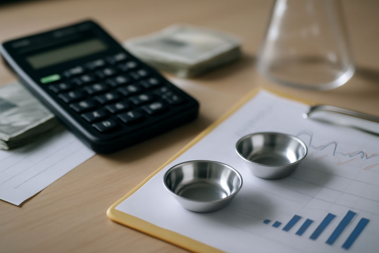 Cost savings and ROI analysis chart comparing universal crucibles and specialized crucibles for laboratory thermal analysis