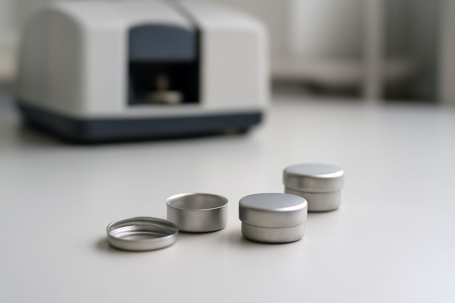 Innovative disposable DSC sample pans with new materials and high-precision manufacturing for laboratory thermal analysis