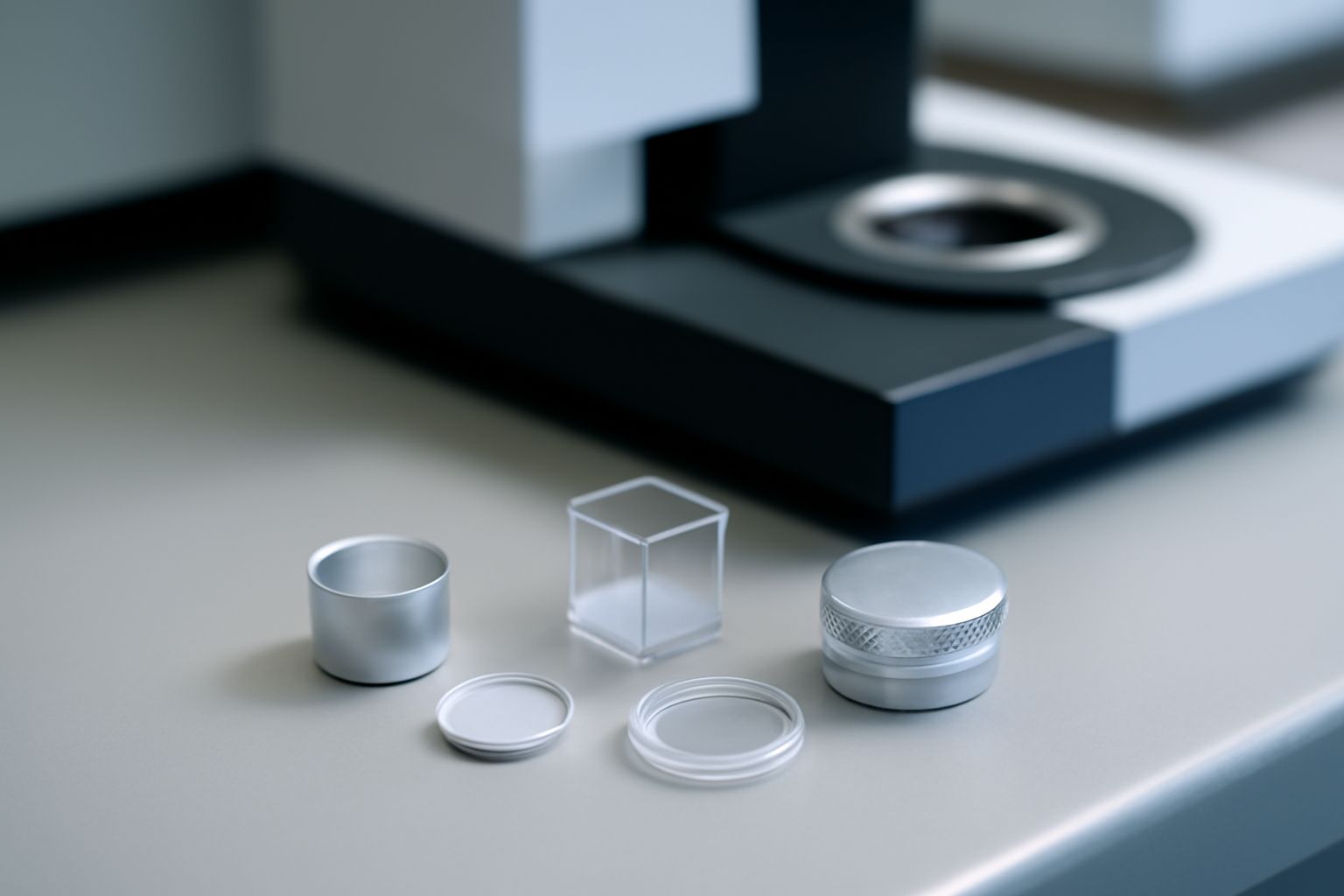Scientist evaluating the value and cost-effectiveness of DSC crucibles in laboratory thermal analysis Scientist evaluating the value and cost-effectiveness of DSC crucibles in laboratory thermal analysis