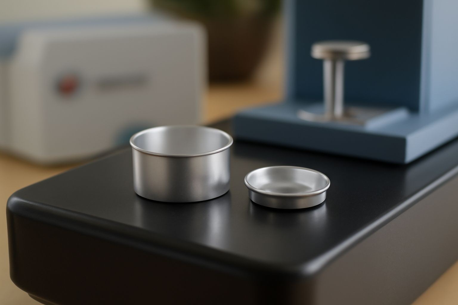 Standardized sample pan sets for TA Instruments DSC improving laboratory efficiency and research accuracy in material science.