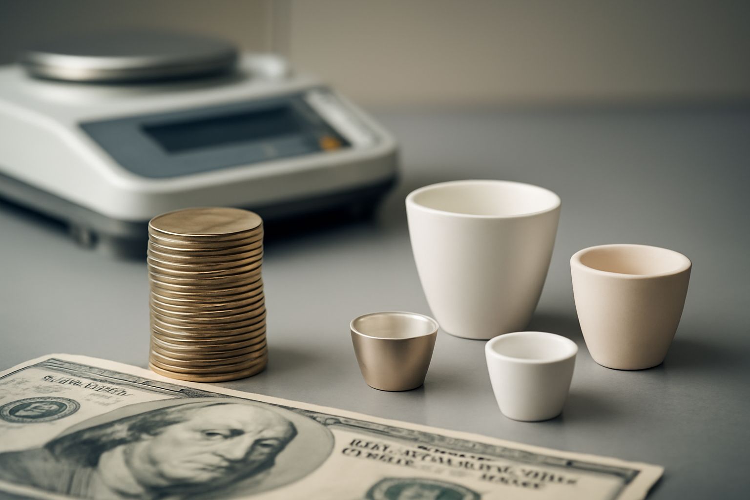 ALT: Cost-effective high-temperature crucibles with alternative materials for laboratory testing and budget savings