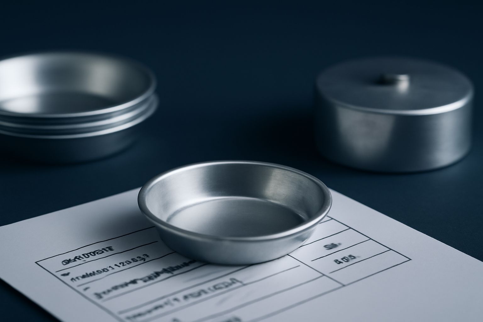 Technical specifications of disposable aluminum DSC pans for accurate thermal analysis