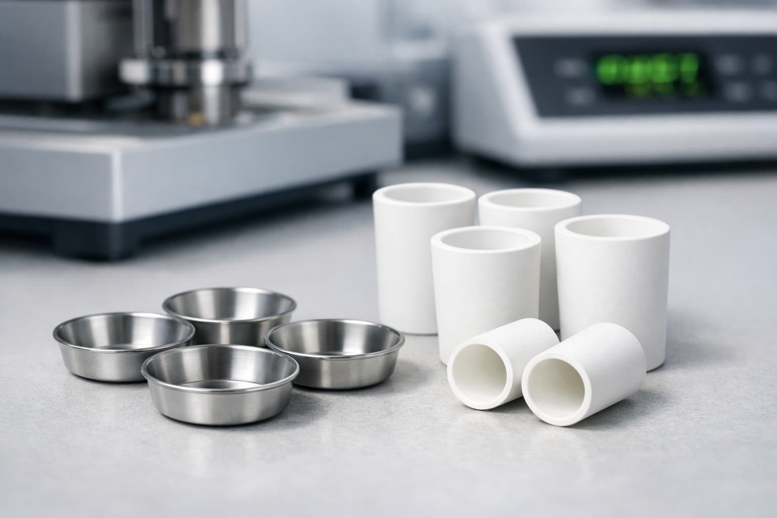 High-precision DSC test pans and accessories showcasing latest 2023 technology trends and sustainable materials