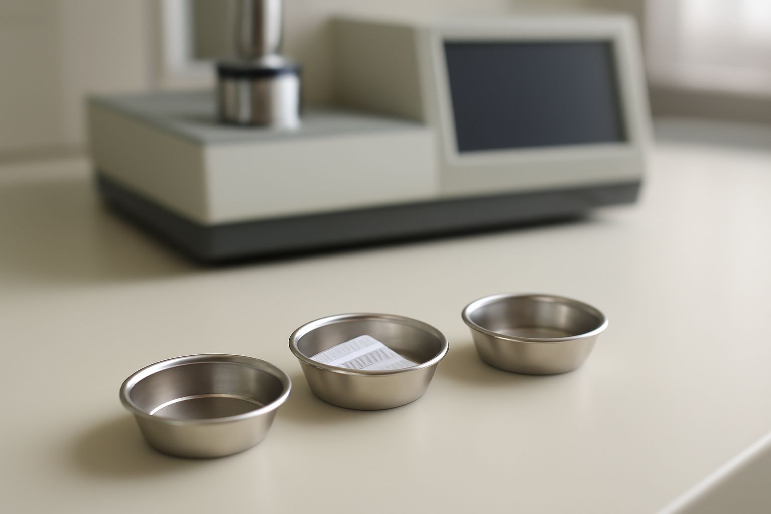 Disposable DSC sample pans preventing contamination and ensuring accurate thermal analysis results in laboratory settings